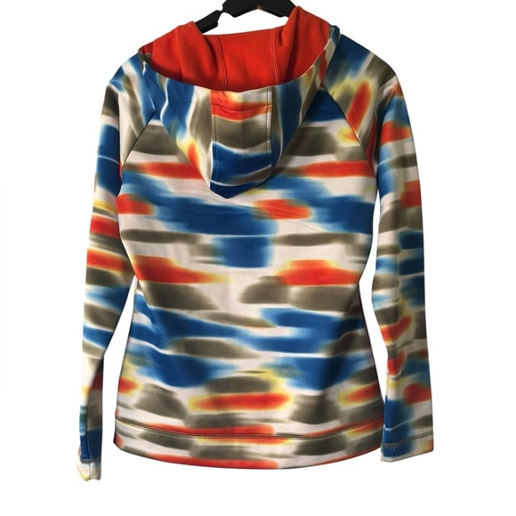 BURTON Dri Ride Womens M Full Zip Multi-Colored Hoodie Snowboarding Ski - Picture 2 of 6